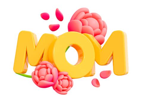 Happy Mothers Day Letter 3d Icon Download In Png Obj Or Blend Format