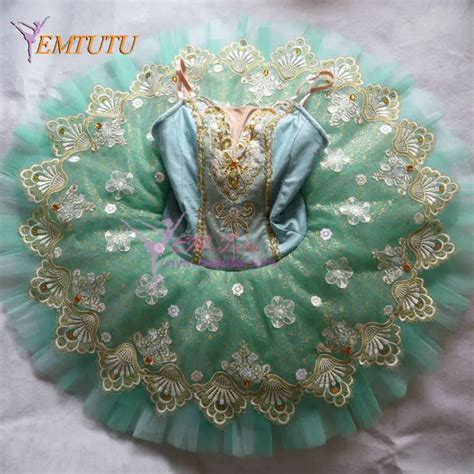 Green Classical Ballet Tutu Professional Ballet Tutusballerina Platter