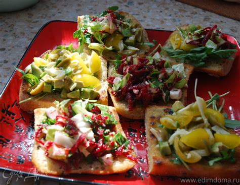 Брускетта "ассорти" — Пошаговый рецепт приготовления с фото 2025 ...
