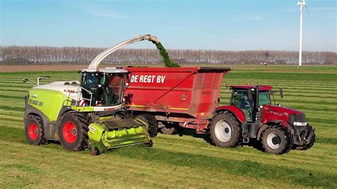 Gras hakselen Chopping grass Gras häckseln CLAAS Case IH