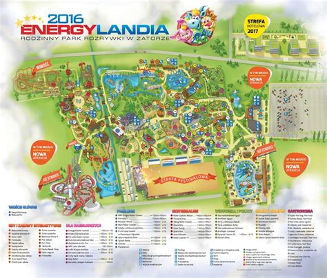 Mapa Parku ENERGYLANDIA Rodzinny Park Rozrywki W Zatorze