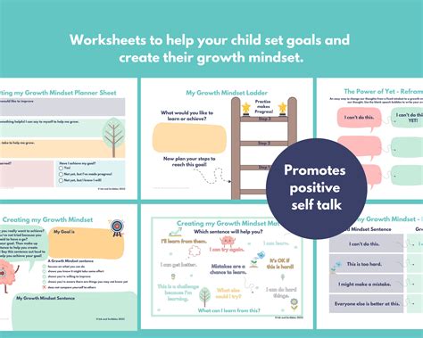 Growth Mindset Printable Worksheets For Children