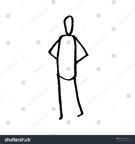cartoon stick person stock vector royalty   shutterstock