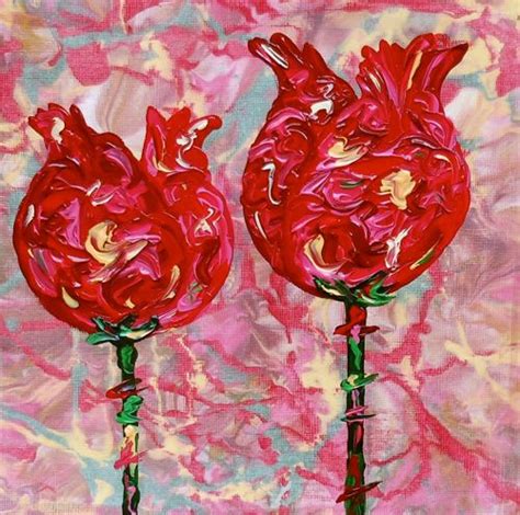 Kimberly Conrad Daily Paintings Flower Challenge Painting 4 Original