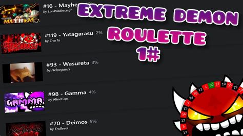 Jouer La Roulette Russe Sur Geometry Dash Extreme Demon Roulette