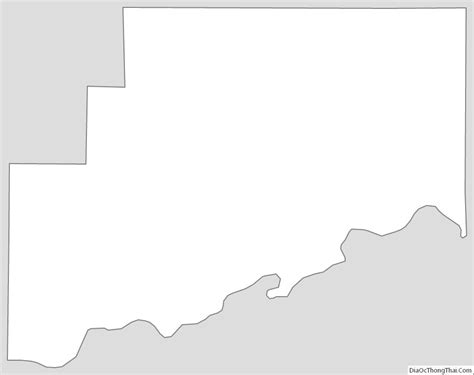 Map of McIntosh County, Oklahoma - Thong Thai Real