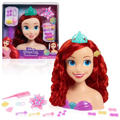 Disney Princess Ariel Styling Head 18 Pieces Pretend Play Officially