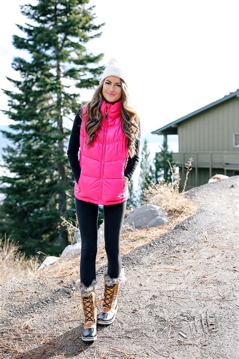 Hot Pink Puffer Vest Southern Curls Pearls