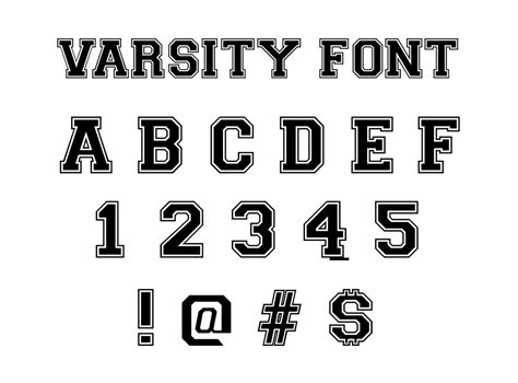 Varsity Font Svg Varsity Alphabet Svg College Varsity Etsy