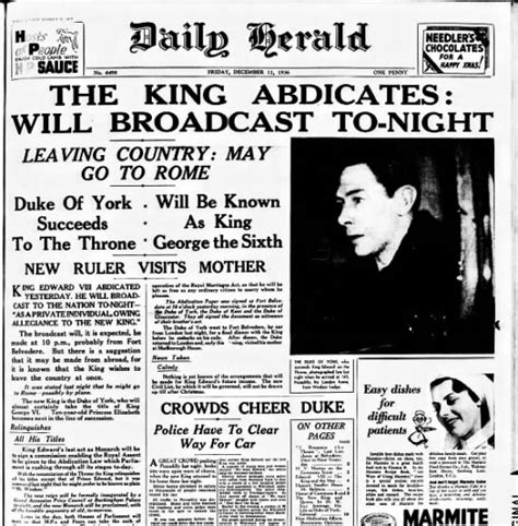 Abdication of King Edward VIII, 1936 - Newspapers.com