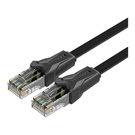 สายแลน Vention Flat Cat6 UTP Patch Cable 10M Black