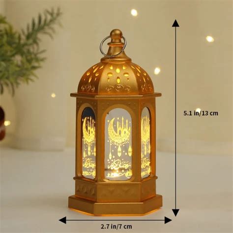 Jual Lentera Lampu Led Muslim Hiasan Idul Fitri Ornamen Lebaran Lampu