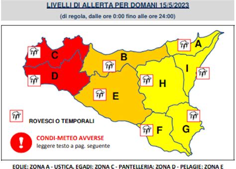 Maltempo In Sicilia Allerta Rossa A Palermo E Gialla A Ragusa