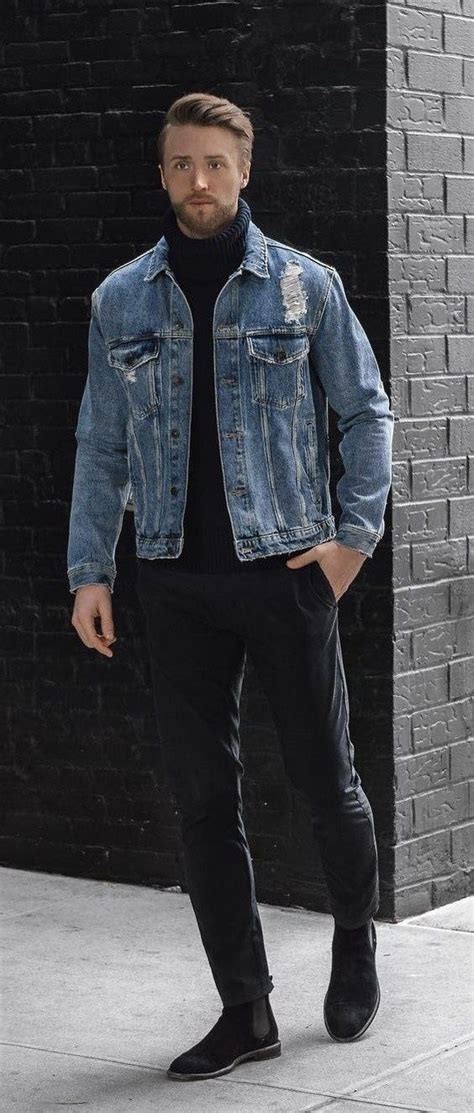 Thecuff Co With A Fall Combo Idea With A Distressed Denim Jacket