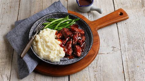 Extra Protein Bbq Steak With Mashed Potatoes Pelican Meals