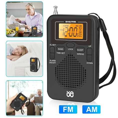 Mini Radio de poche Portable AM FM récepteur stéréo à double bande