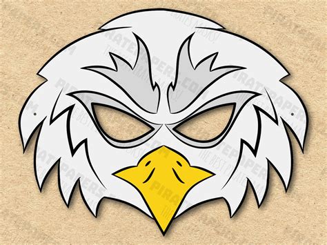 Eagle Mask Printable Paper Diy For Kids And Adults Pdf Template