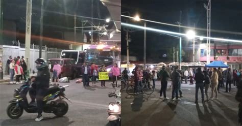 Comerciantes bloquearon Avenida Tláhuac por el retiro de mercado en