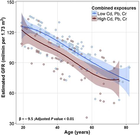 Decreased Estimated Glomerular Filtration Rate Egfr With Age In