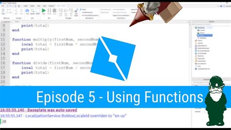 Using Functions Ep 5 Lua Scripting Tutorial For Roblox Game Dev