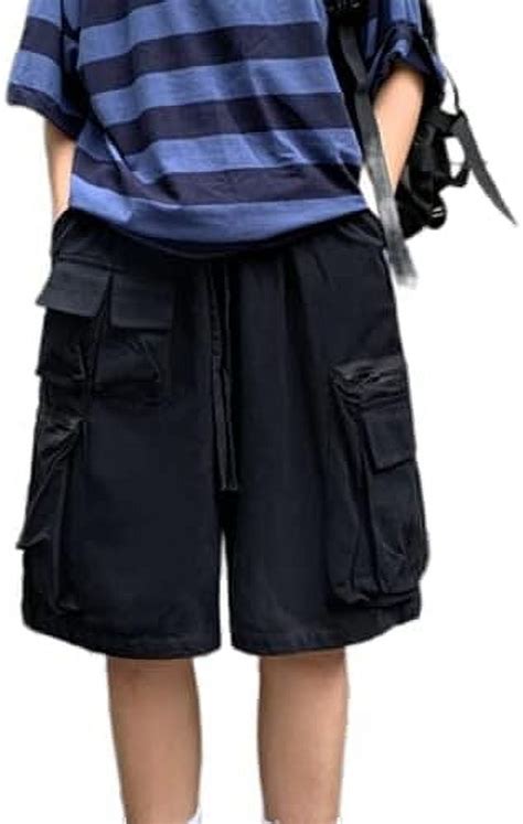 Kukuzhu Baggy Cargo Shorts With Pockets Unisex Vintage Grunge Harajuku