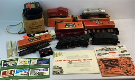 Lot Vintage Lionel Train Set W No 224 Steam Engine Whistle Tender