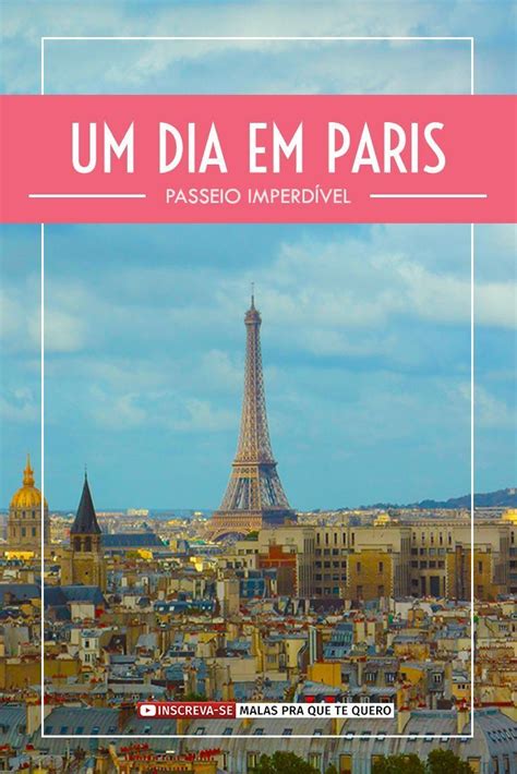 The Eiffel Tower In Paris With Text Overlay That Reads Um Dia Em Paris