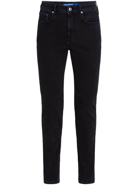 Karl Lagerfeld Jeans Logo Appliqu Skinny Jeans Farfetch