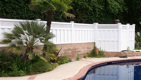 Vinyl Privacy Fencing Los Angeles Vinyl Solid Fencing Lifetime