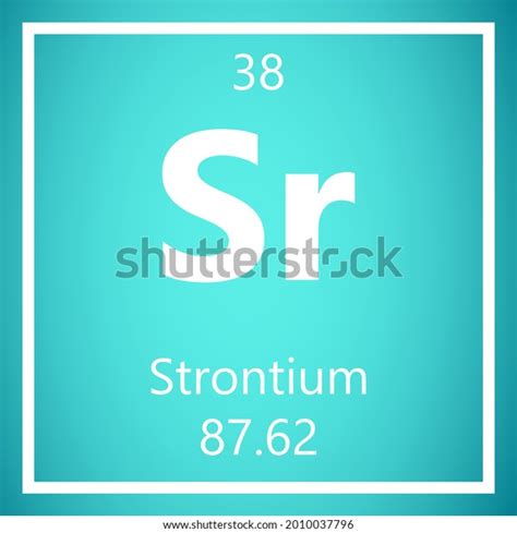 Strontium Sr Periodic Table Elements Atomic Stock Vector Royalty Free 2010037796 Shutterstock