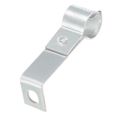 Uxcell L Shaped Standoff Pipe Clamp Strap Right Angle Pipe Support 80mm