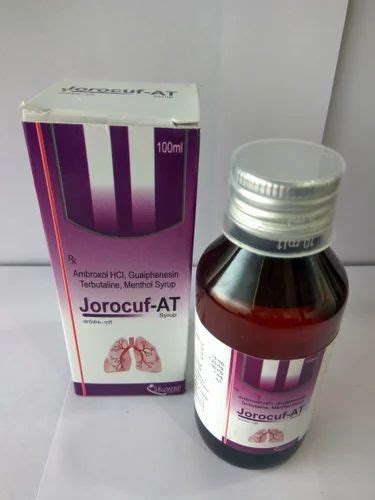 Jorocuf At Ambroxol Hcl Guaiphensin Terbutaline Menthol Syrup Ml