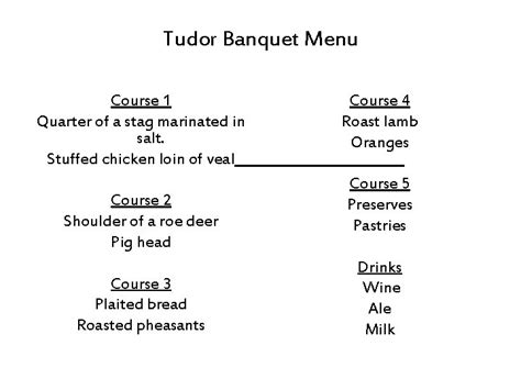 TUDOR FOOD James Wright Yr 5 This drawing