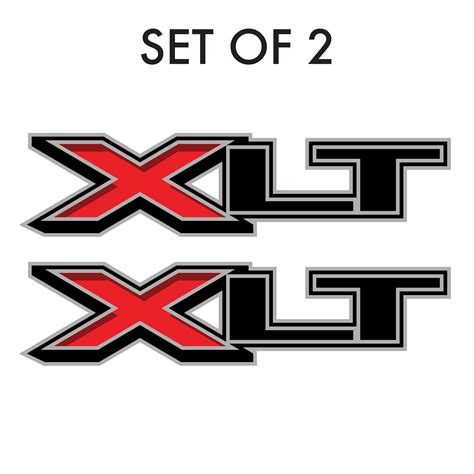 Set of 2: XLT vinyl decal for 2016-2020 Ford F-150 pickup truck bedsid ...