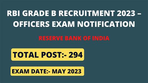 Rbi Grade B Recruitment 2023 294 Posts Apply Now