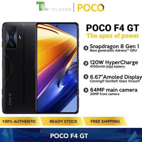 POCO F4 GT 8GB 128GB 12GB 256GB Dual SIM 5G Global Version