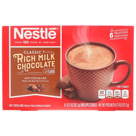 Nestle Hot Cocoa Mix Rich Milk Chocolate Flavor Packets Oz G Each Iherb