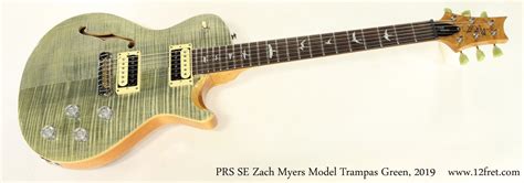 PRS SE Zach Myers Model Trampas Green, 2019 | www.12fret.com