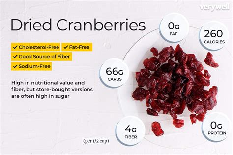 Dried Cranberries Nutrition Information And More