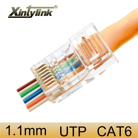 Xintylink Ez Rj Connector Ethernet Cable Plug Cat Network P C Gold