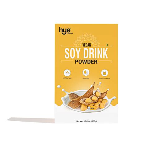 Vegan Soy Milk Powder | 49% Protein | Unsweetened | 500g - Hyefoods.com