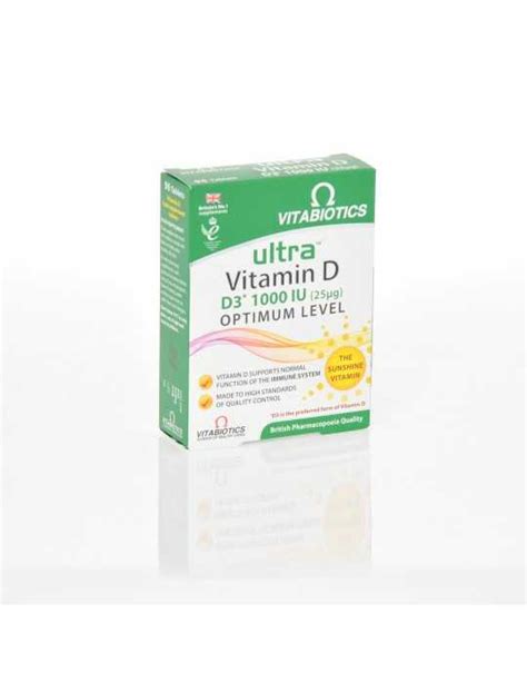 VITABIOTICS Ultra Vitamin D 1000IU 96 Tablets