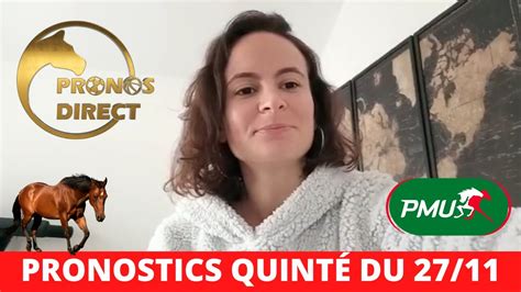 PRONOS PMU QUINTE DU 27 NOVEMBRE 2022 À TOULOUSE YouTube