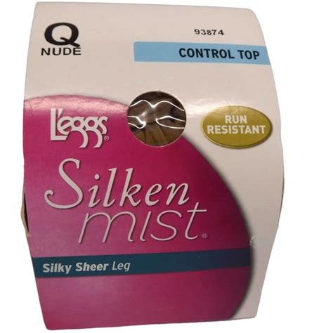 L Eggs Accessories Leggs Silken Mist Control Top Nude Size Queen Pantyhose New Poshmark