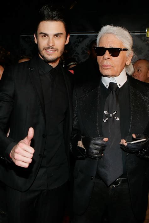 Photo Baptiste Giabiconi Et Karl Lagerfeld Soir E Giabiconistyle