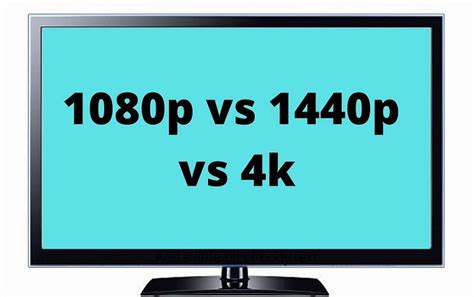 1080p vs 1440p vs 4k: Which is better? – DIY HomeTronics