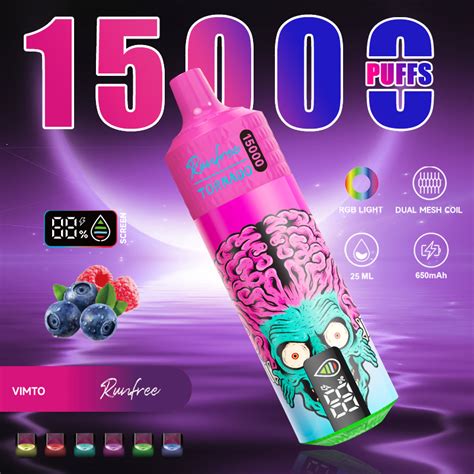 Wholesale Runfree Tornado 9000 Puffs Type C Rechargeable Wape Fancy