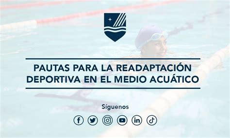 Pautas Para La Readaptación Deportiva En El Medio Acuático Medac