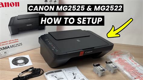 How To Setup Canon Pixma Mg Mg Printer Load Ink Paper