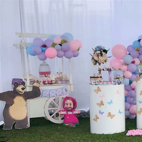 Ideas Para Fiesta De Masha Y El Oso Decoraciones Dulceros Y Pasteles